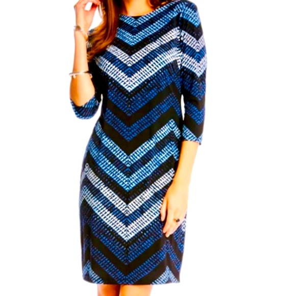 Karen Kane Classic Shift Style Dress - Picture 1 of 9